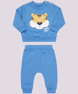 Conjunto Infantil Camiseta em Meia Malha Trabalhada e Shorts em Nylon (2)